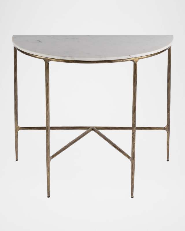 Evelyn Demilune Console Table